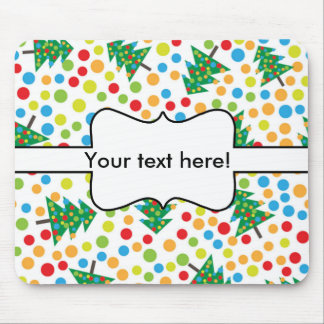 Christmas trees pattern mouse pad