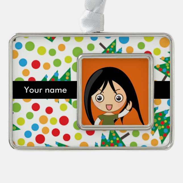 Christmas trees pattern ornament (Front)