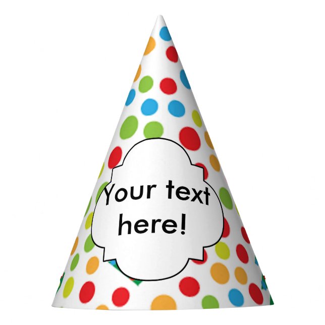 Christmas trees pattern party hat (Front)