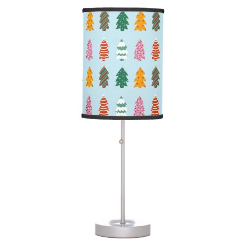 Christmas trees pattern table lamp