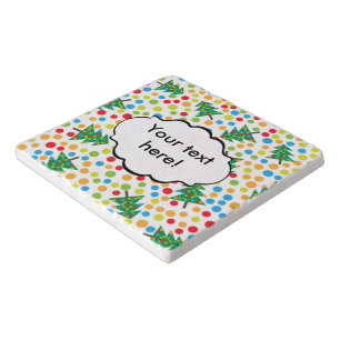 Christmas trees pattern trivet
