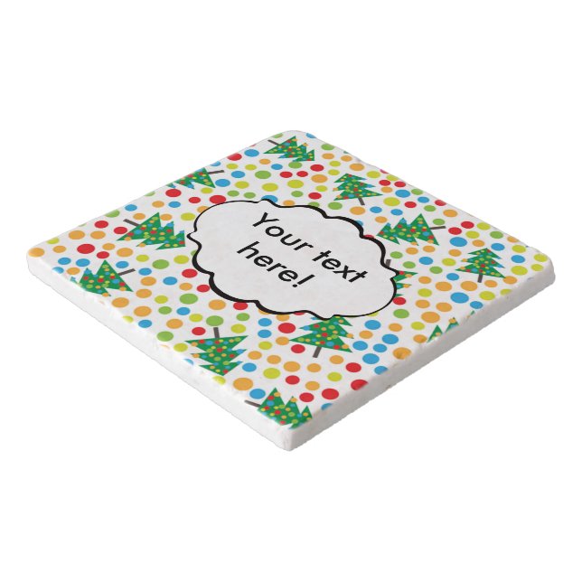 Christmas trees pattern trivet (Corner)