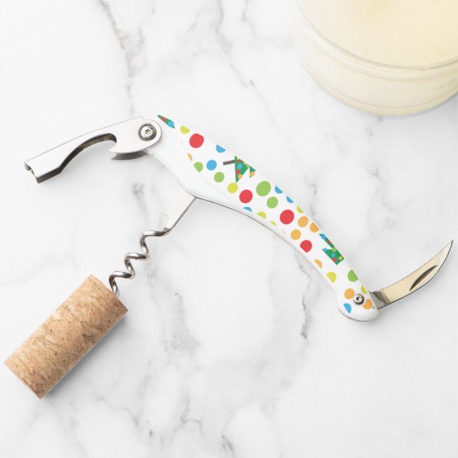 Christmas trees pattern waiter's corkscrew (Front)