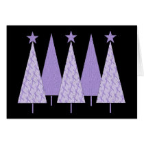 Christmas Trees - Periwinkle Ribbon