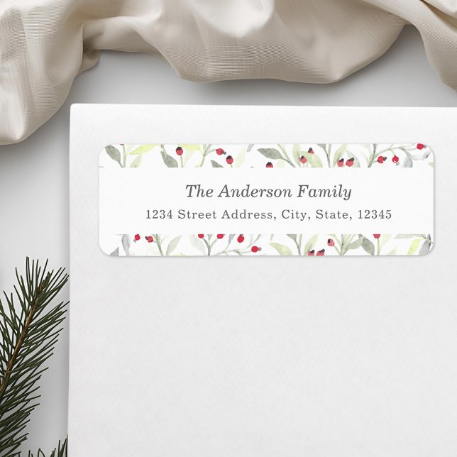 Christmas Trees Personalized Return Address Label (Creator Uploaded)
