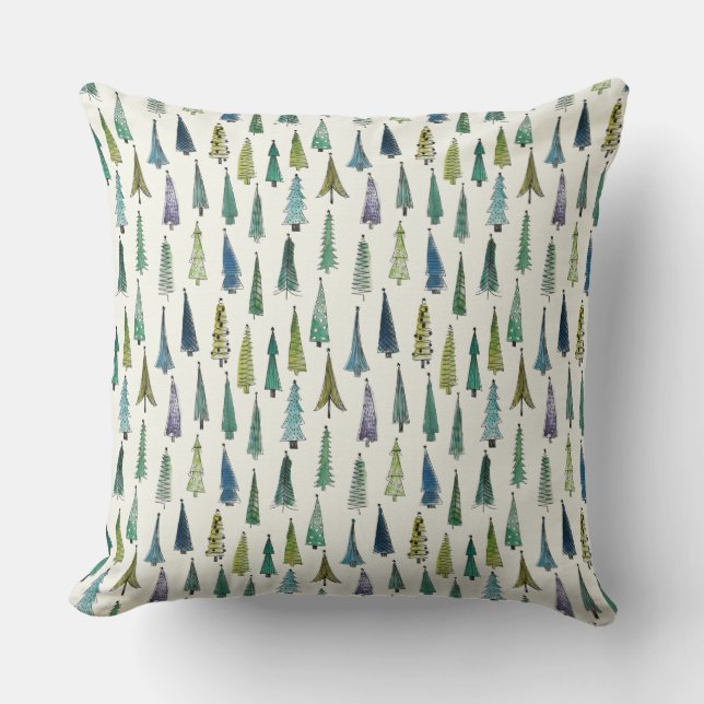 christmas trees pillow (Front)
