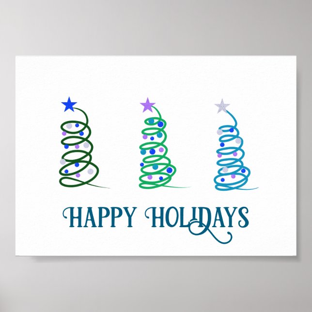 Christmas trees poster (Front)