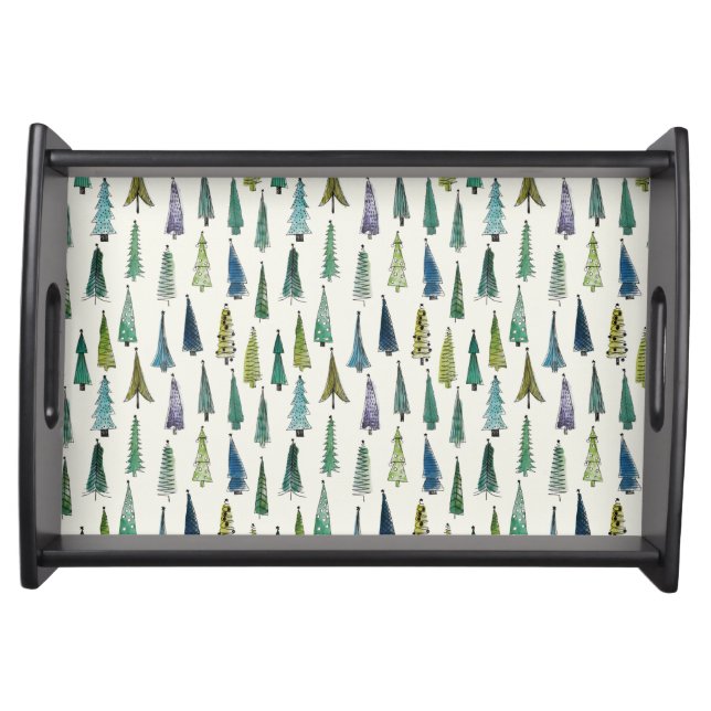 Christmas Trees Serving Tray (Front)