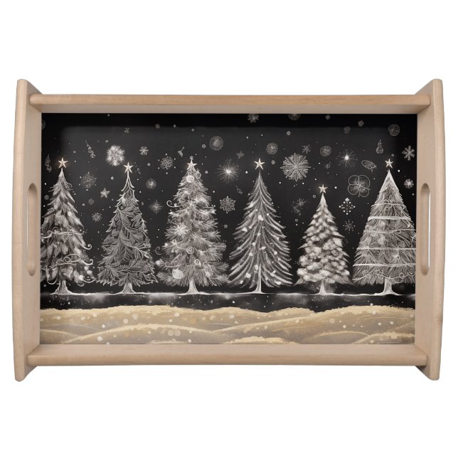Christmas Trees serving Tray (Front)