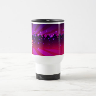 Christmas Trees Shades of Purple Travel Mug