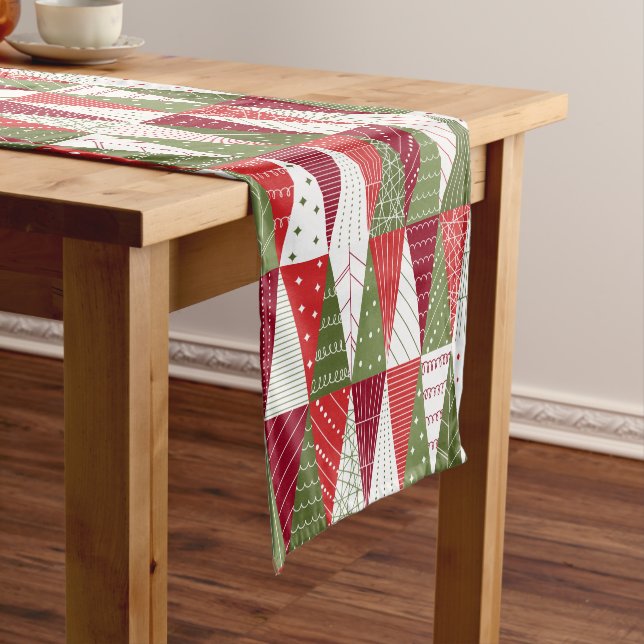 Christmas Trees Short Table Runner (In Situ)