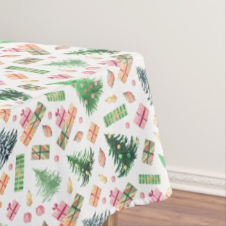 Christmas Trees Table Cloth
