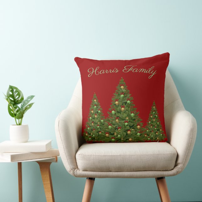 Christmas Tree's Throw Pillow (Chair)