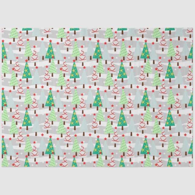 Christmas Trees  Tissue Paper (Front)