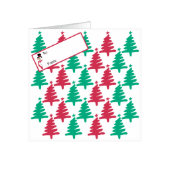 Christmas Trees Trifold Card with GolfRound Towel (Front)