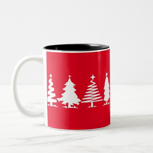 Christmas Trees Two_Tone Coffee Mug