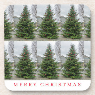 Christmas Trees view coasters