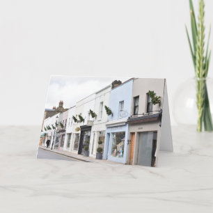 Christmas Trees Walton Street Chelsea London UK Card