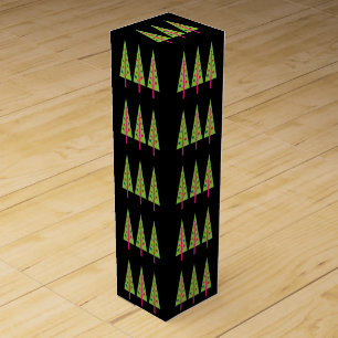 Christmas Trees Wine Box