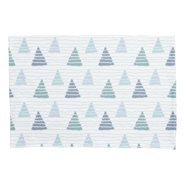 Christmas trees with beads strings pattern pillow case (Front-Left)