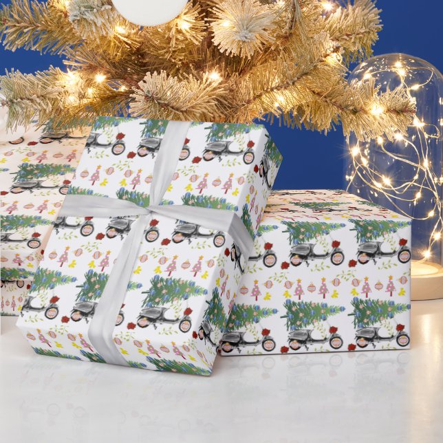 Christmas Trees Wrapping Paper  (Holidays)