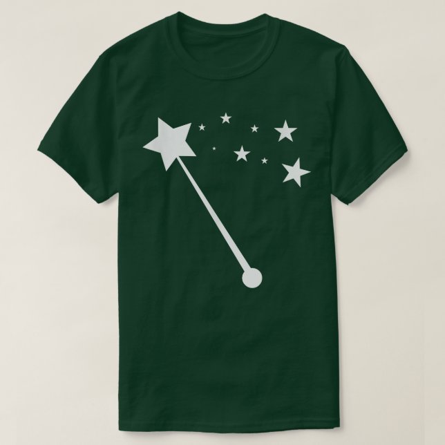 Christmas Trendy Drawing Fairy Wand  T-Shirt (Design Front)