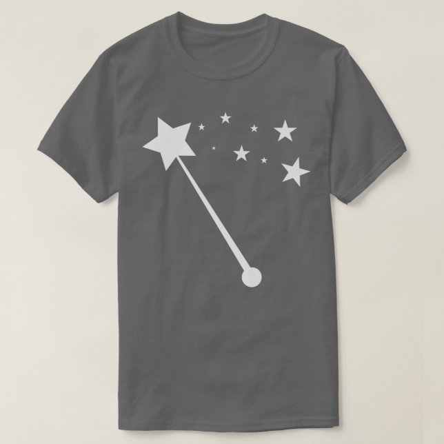 Christmas Trendy Drawing Fairy Wand T-Shirt (Design Front)