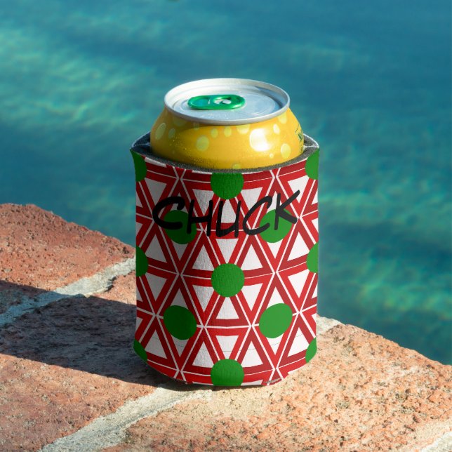 Christmas Triangle Quilt  Can Cooler (In Situ Pool)