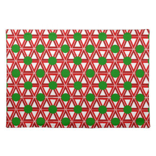 Christmas Triangle Quilt  Cloth Placemat