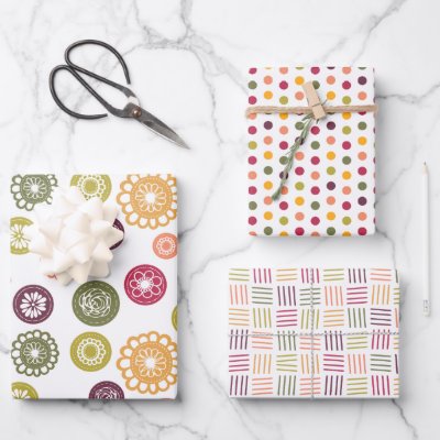 Christmas Trio -  Wrapping Paper Sheets