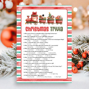 Christmas Trivia Game Holiday Card