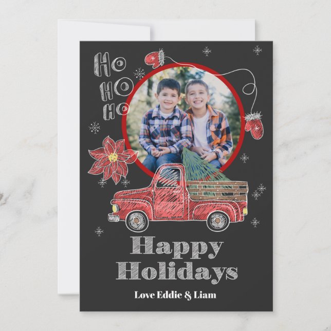 Christmas Truck Holiday Card (Front)