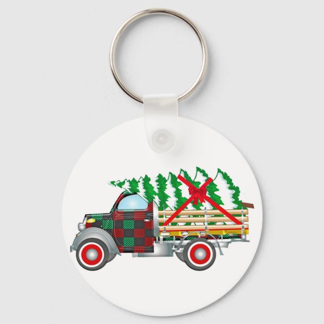 Christmas Truck Keychain (Front)