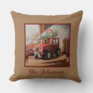 Christmas Truck Pillow