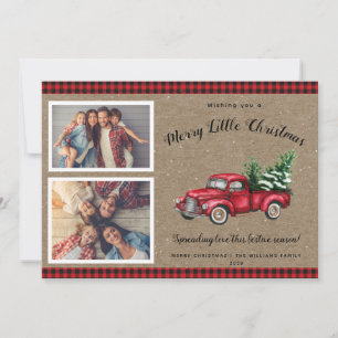 Christmas Truck Tree 2 Photo Christmas Card