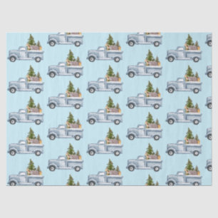 Christmas Truck with Animals & Pine Tree Tissue Paper