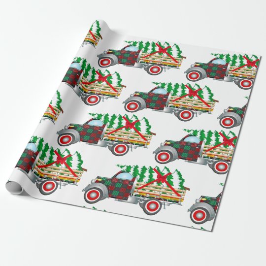 Christmas Truck Wrapping Paper