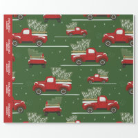 Christmas Wrapping Paper Red Truck Christmas, Peace Love Joy, Holiday Red  Truck, Christmas Gift Wrap, Christmas Truck, Holiday Gift Wrap 