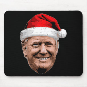 Christmas Trump Face Santa Funny Xmas Meme Men Wom Mouse Pad