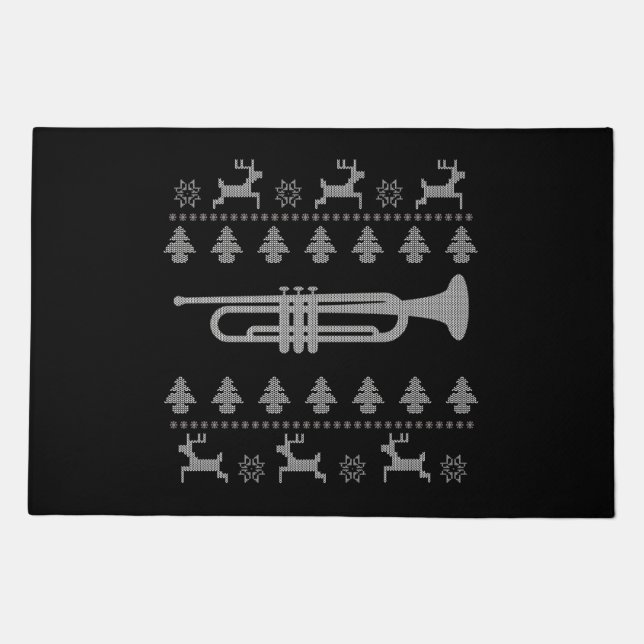 Christmas Trumpet Gift Doormat (Front)