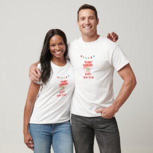 christmas tshirt, new year, couple  T-Shirt