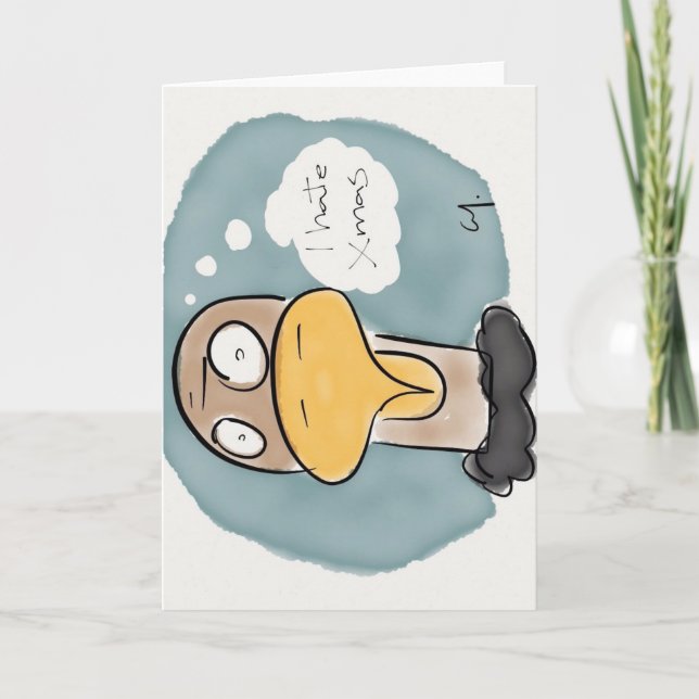 christmas turkey holiday card (Front)