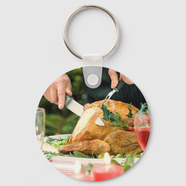 Christmas Turkey Keychain (Front)