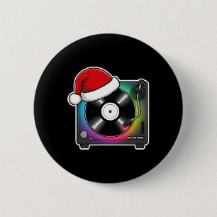 Christmas Turntable Festive Holiday Xmas Button