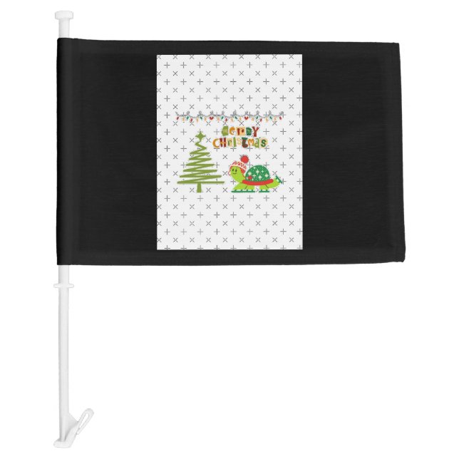 christmas turtle A-Line Dress Car Flag (Front)