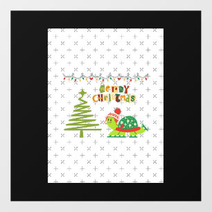 christmas turtle A-Line Dress Floor Decals