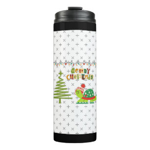 christmas turtle A-Line Dress Thermal Tumbler