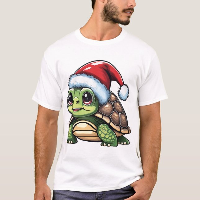 Christmas Turtle Copy T-Shirt (Front)
