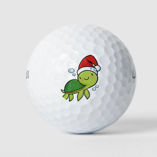 Christmas turtle golf balls (Front)