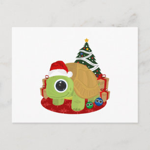 Christmas - Turtle Holiday Postcard